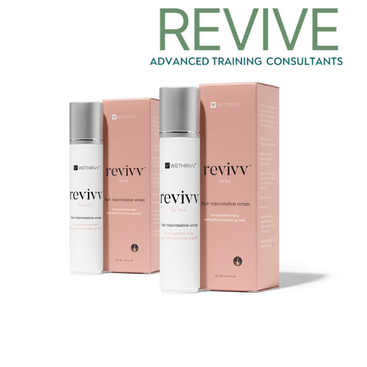 Exclusive 60% Off REVIVV Hair Growth Serum for Revive Trainings Members – Boost Hair Health & Business Profitability!